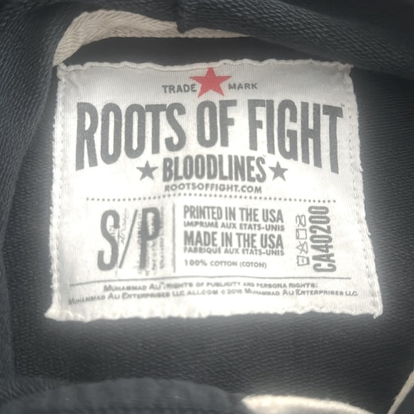 Roots of Fight Muhammad Ali Super Fight 74 Sleeveless Hoodie S - Picture 5 of 5